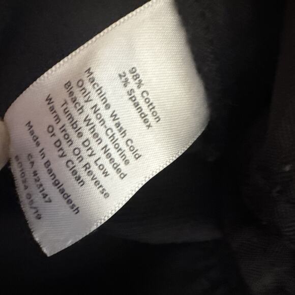 Talbots Corduroy Pants Size 18w Black High Waist Straight Leg Pockets - Picture 5 of 5